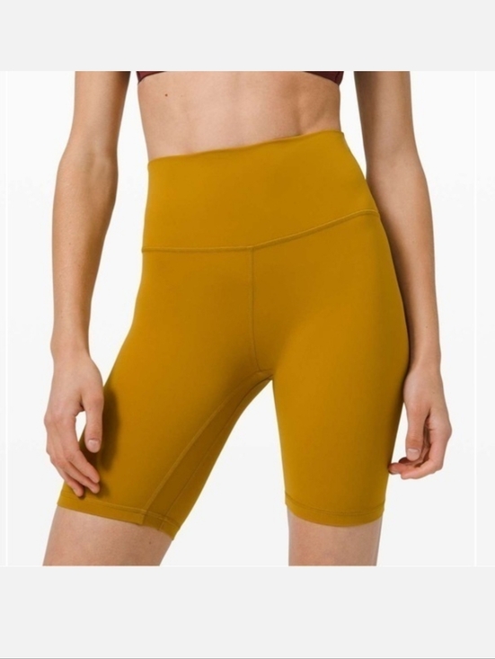 Lululemon Align High Rise Shorts 8" High-Rise Waist Gold Spice Size 18 NEW NWOT - Picture 2 of 11